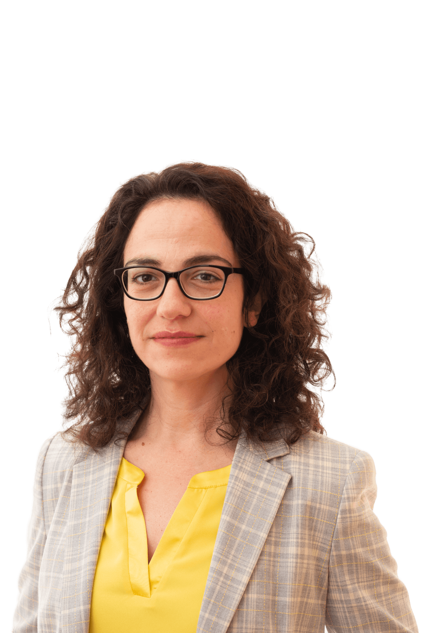 Portraitaufnahme von Frau Dr. Eftichia Duketis. Blick zur Kamera gerichtet.